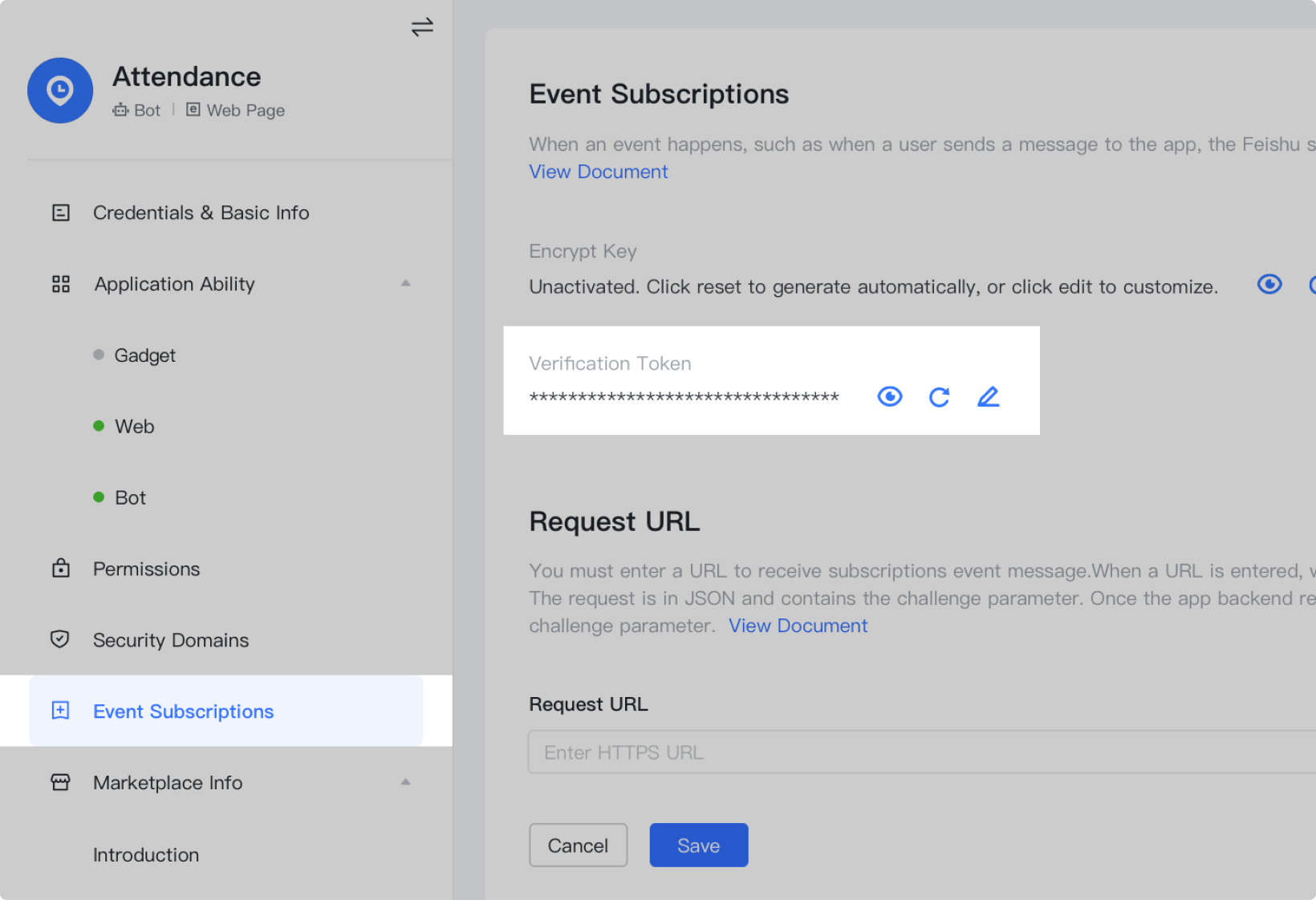 Message Card Security Verification - Common Capabilities - Documentation -  Lark Developer