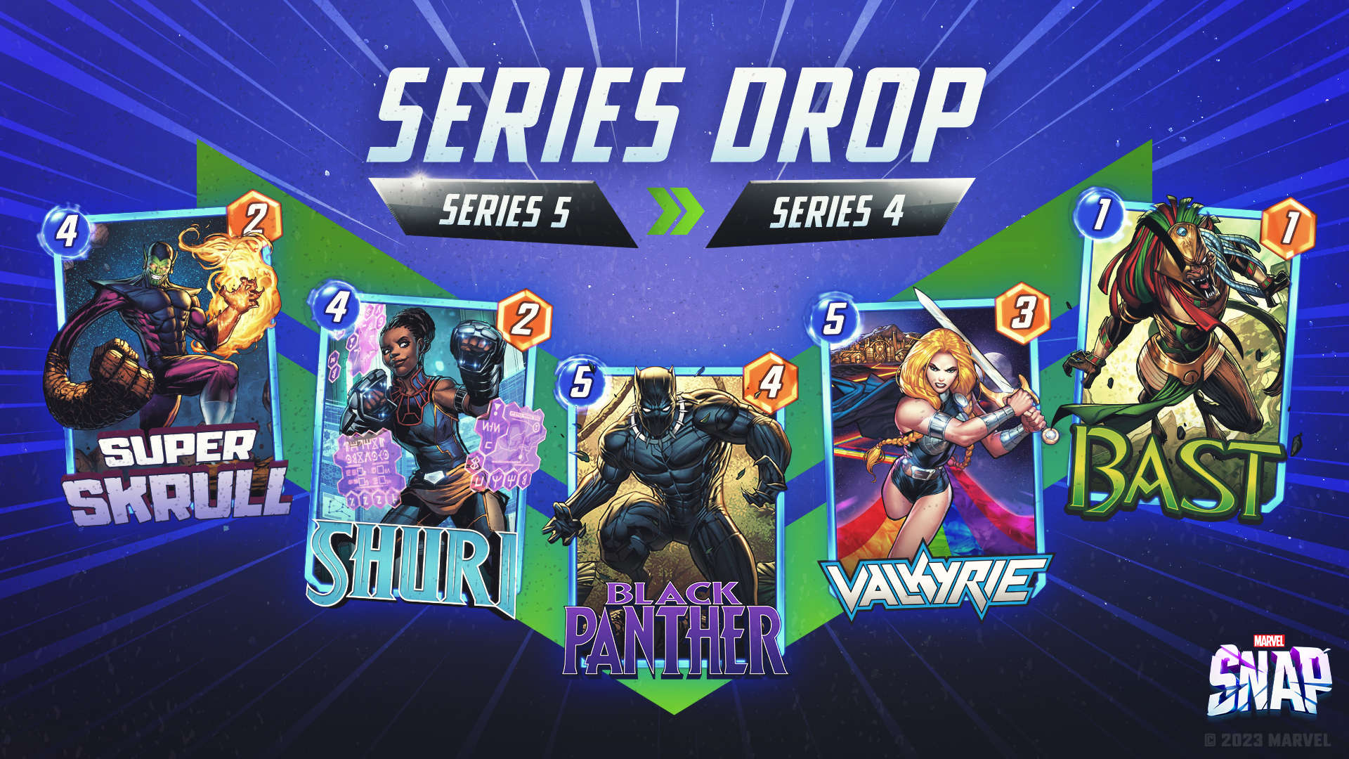 MARVEL SNAP Announces Series Drop Series 4 & 5 Cards Moving Down